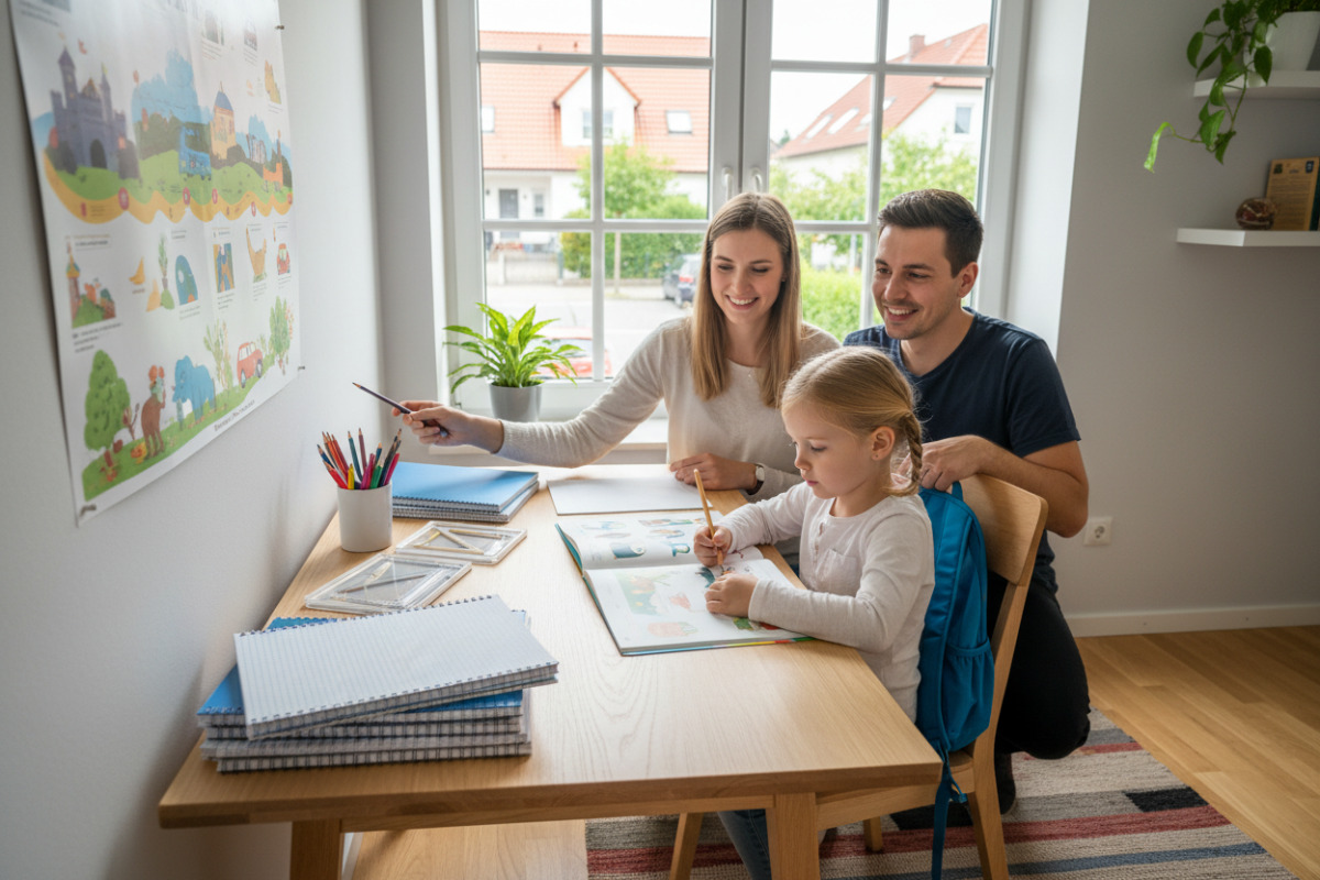 Abb. Ein vorbereiteter Platz macht den Einstieg ins Lernen leichter.
