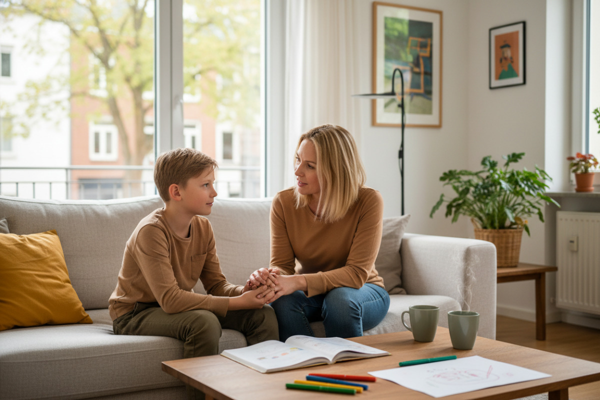 Abb. Ein ruhiges Gespräch hilft oft mehr als schnelle Korrekturen.