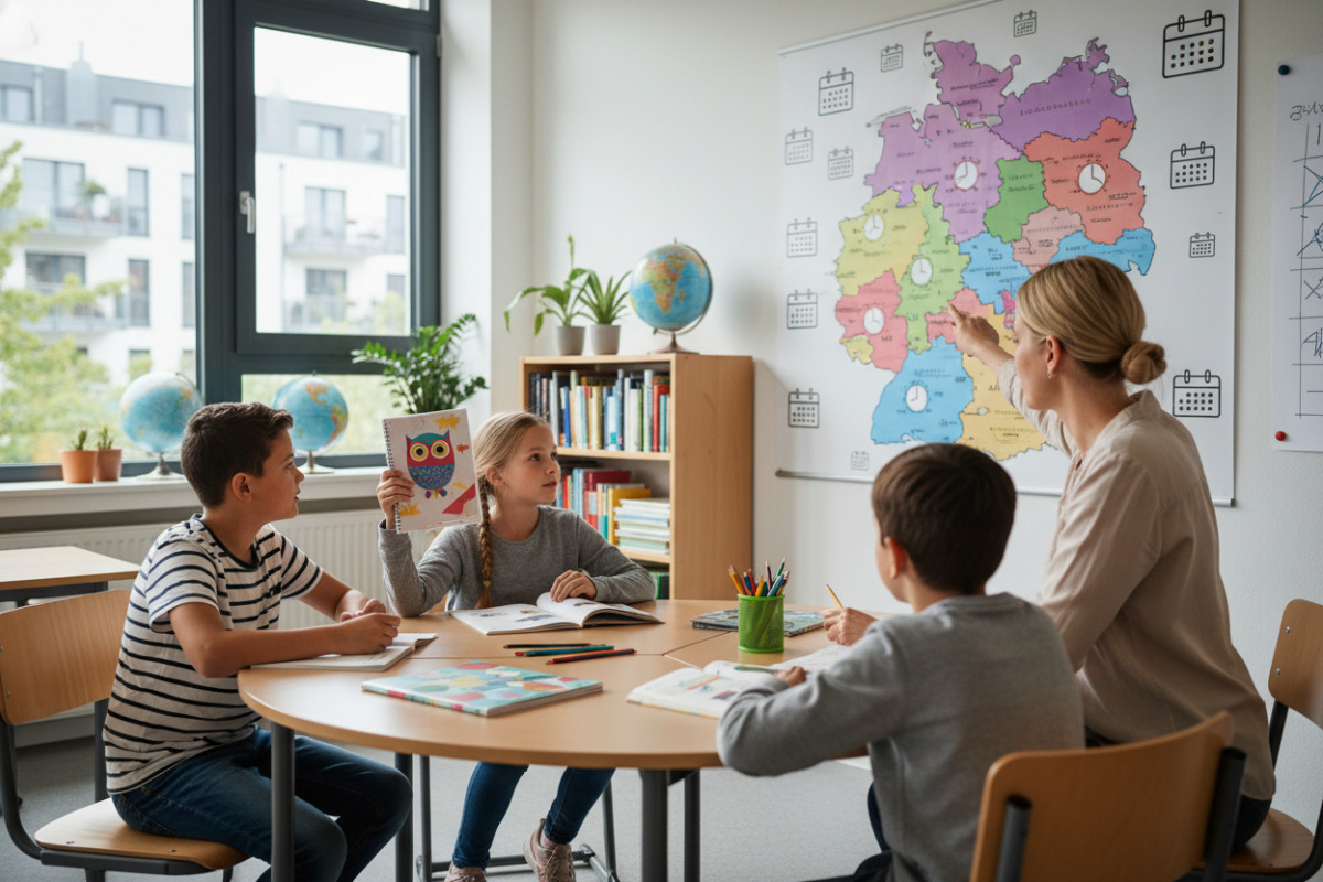 Abb. Schulzeit ist in den Bundesländern unterschiedlich organisiert.