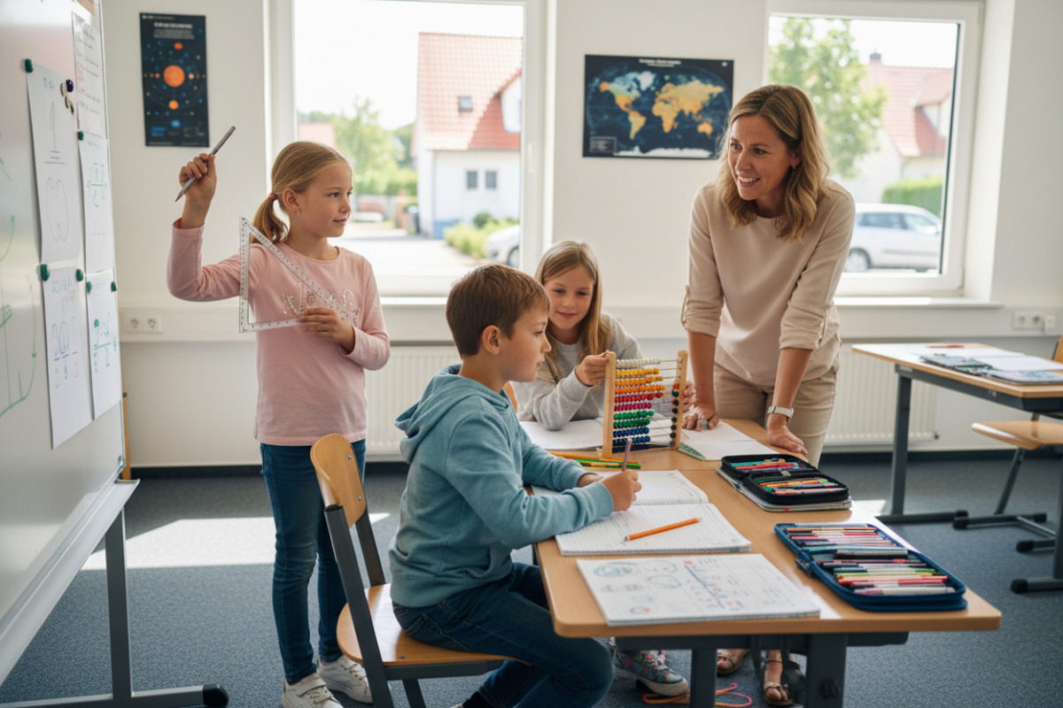 Abb. Grundlagen aus der Grundschule tragen Kinder oft Jahre.