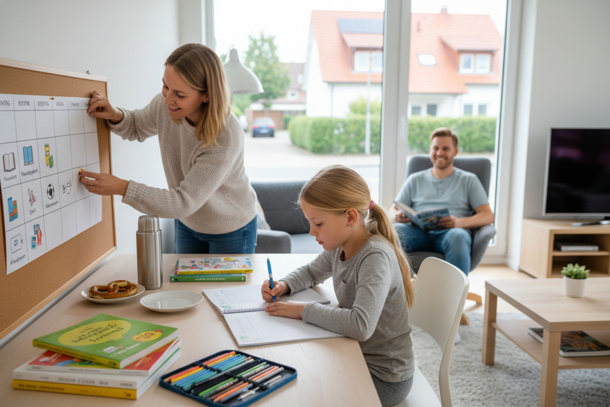 Abb. Wiederkehrende Abläufe geben Sicherheit und machen Hausaufgaben vorhersehbar.
