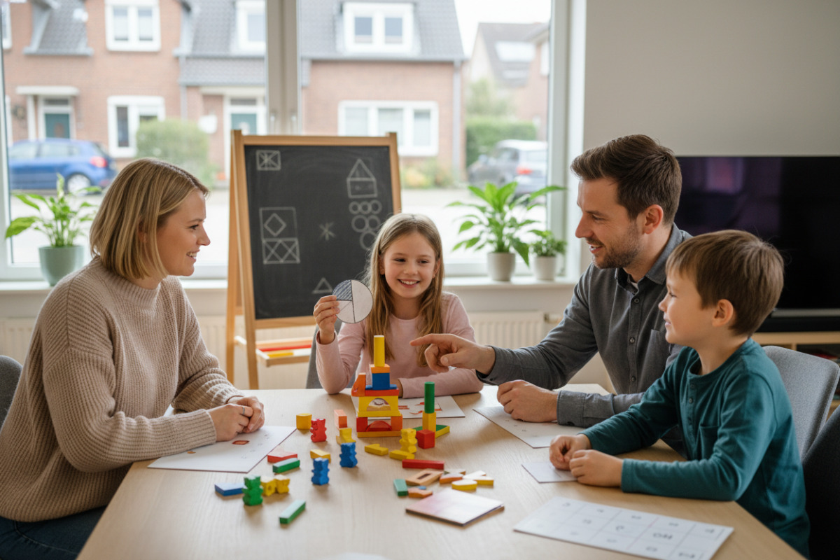 Spielerische Materialien, ruhige Gespräche und kleine Erfolgserlebnisse zeigen, wie Mathelernen im Alltag freundlich