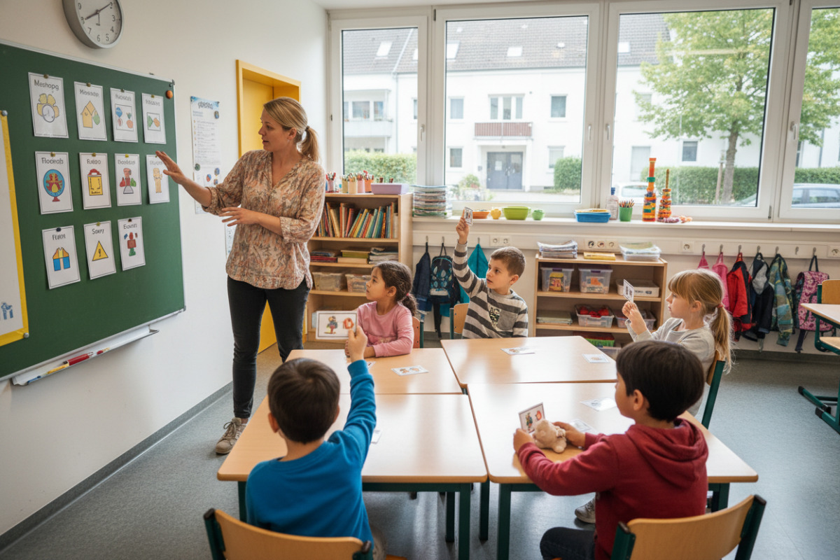 Abb. Klare Rituale im Unterricht entlasten Kinder und schaffen verlässlichen Rahmen.