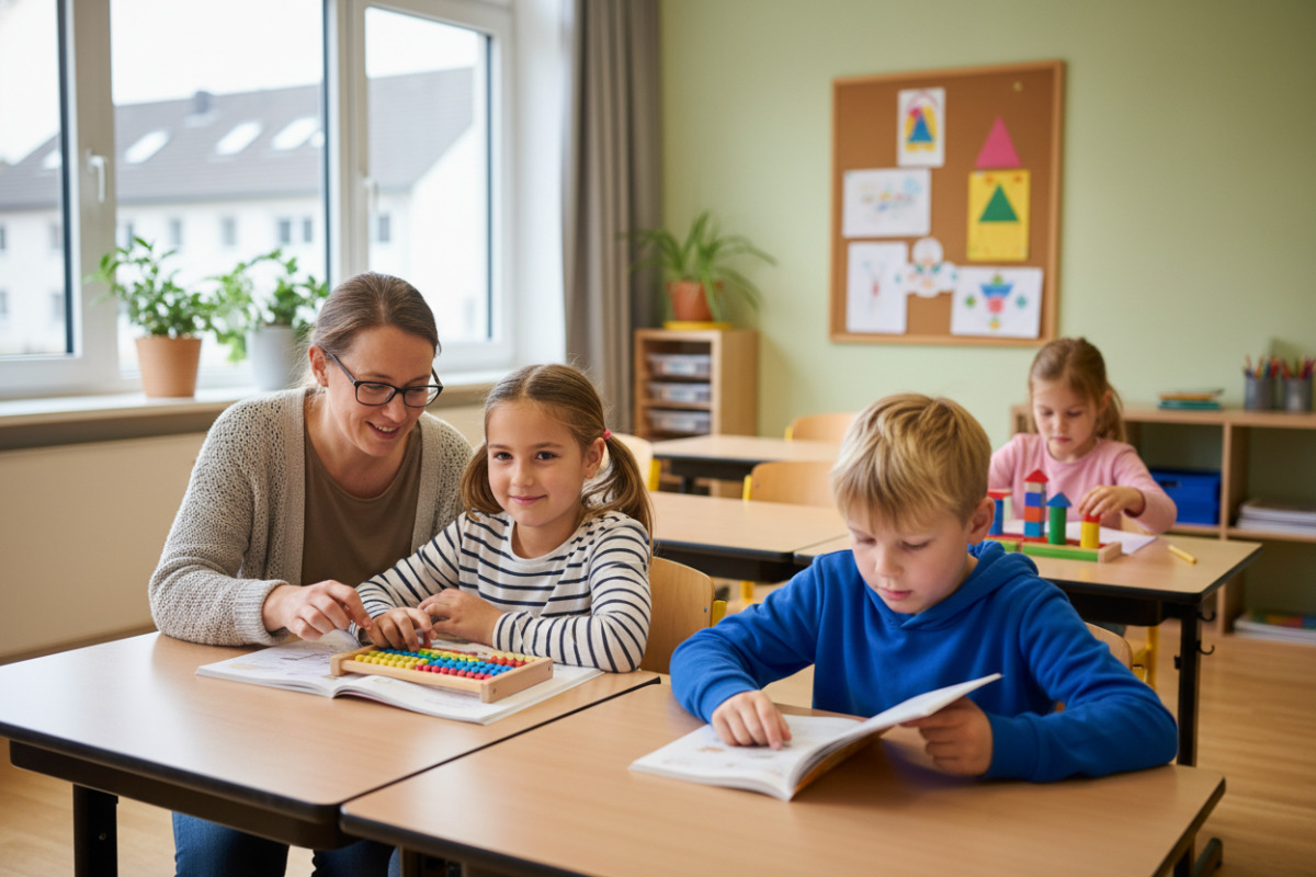 Kurze, verlässliche Lernmomente beim Lesen, Rechnen und konzentrierten Arbeiten stärken Kinder im Schulalltag.