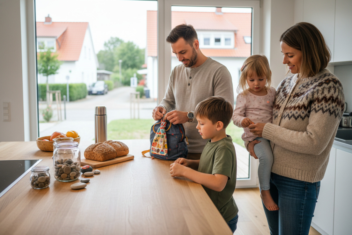 Abb. Ein freundlicher Hinweis auf kleine Rituale kann Familien im Alltag spürbar entlasten.