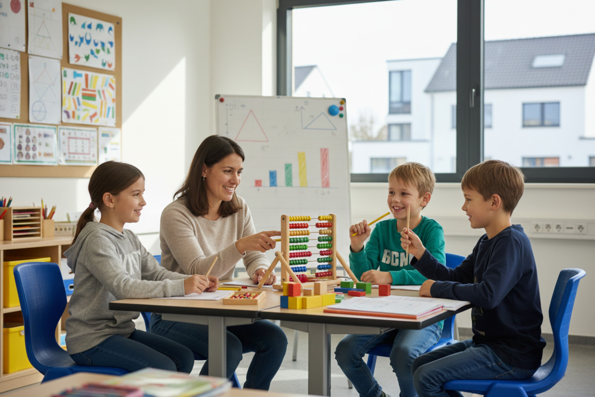 Diese Bilder zeigen, wie Mathelernen in Klasse Schritt für Schritt, anschaulich und mit positiver Begleitung gelingen