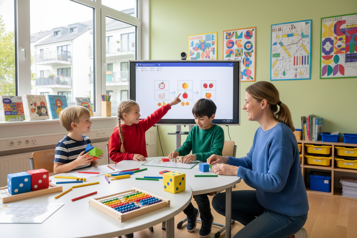 Diese Bilder zeigen, wie Mathelernen in Klasse Schritt für Schritt, anschaulich und mit positiver Begleitung gelingen