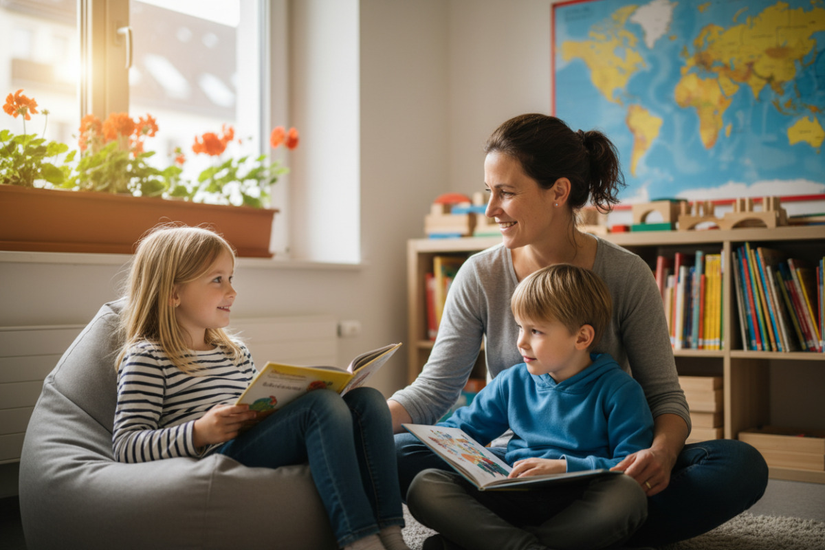 Abb. Lesen gelingt oft besser, wenn Kinder sich sicher und gesehen fühlen.