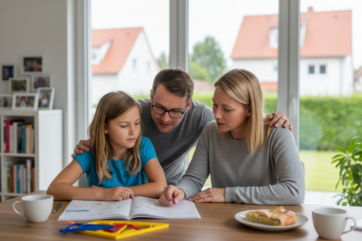 Abb. Ein ruhiges Gespräch hilft Kindern, Fehler als Lernschritt zu erleben.