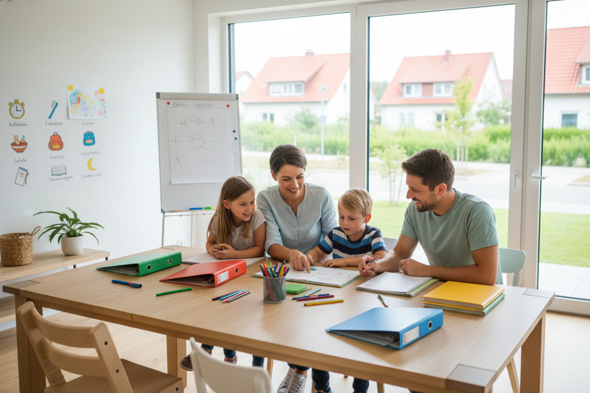 Abb. Schule und Elternhaus unterstützen Kinder am besten mit kurzen, klaren Routinen.