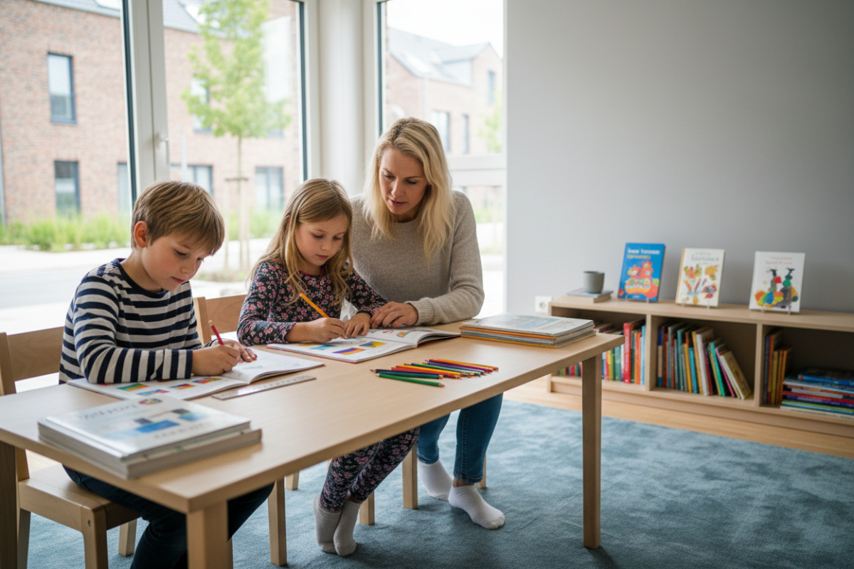 Abb. ruhige Lernsituation hilft Kindern, sich sicher und unterstützt zu fühlen.