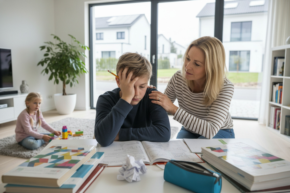 Abb. Hinter Lernfrust steckt oft Überforderung, Müdigkeit oder der Wunsch, es richtig zu machen.