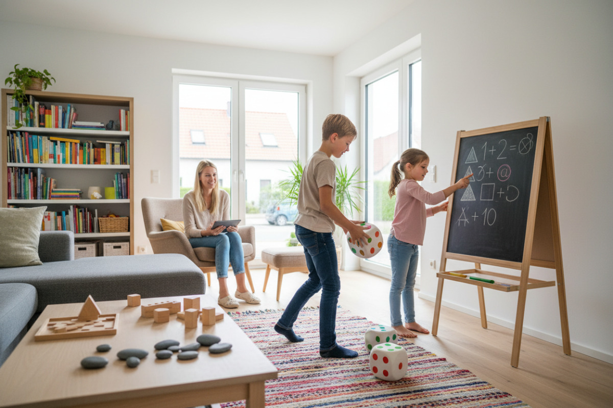 Spielerische Mathe-Momente im Alltag zeigen, wie Kinder mit Material, Bewegung und kleinen Routinen sicher lernen können