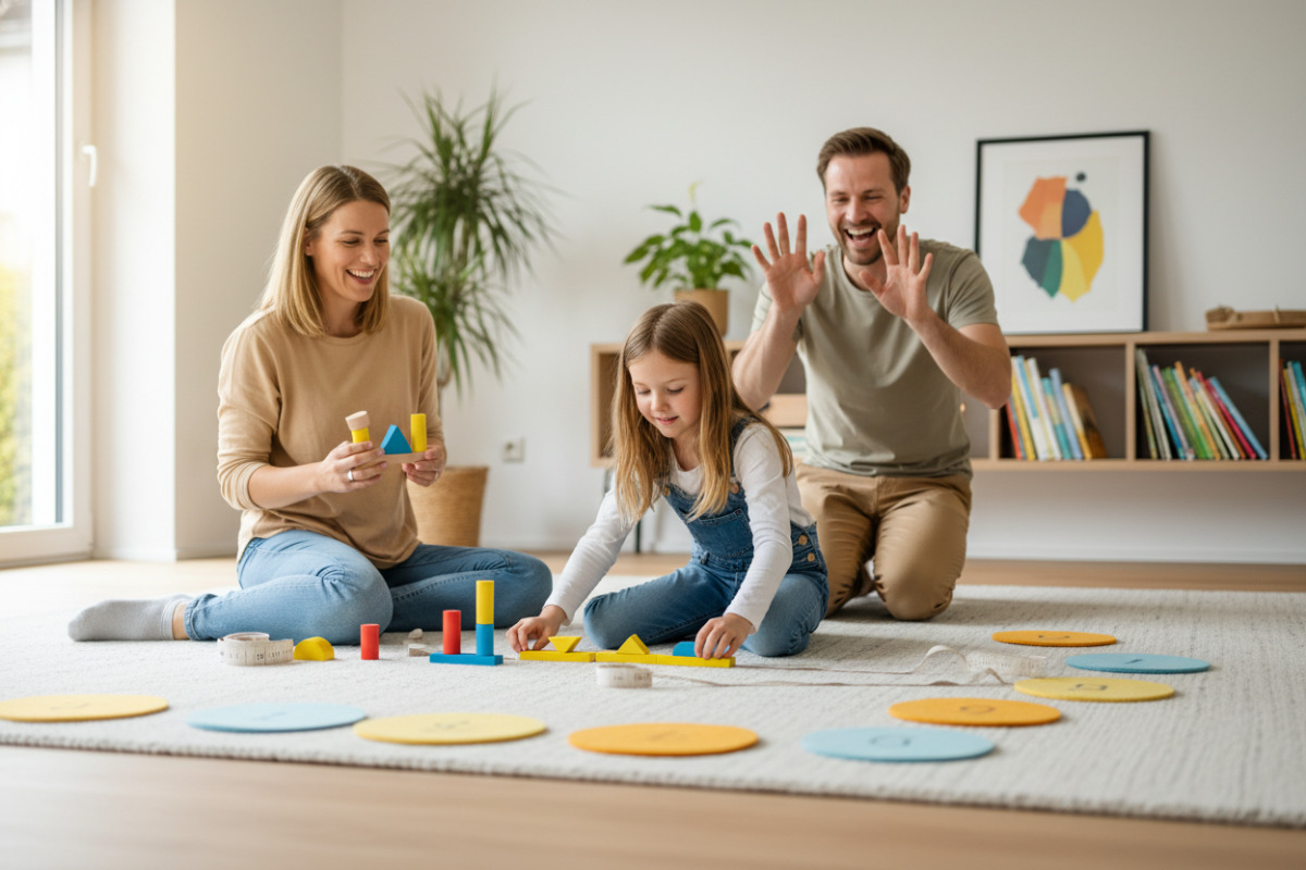 Spielerische Mathe-Momente im Alltag zeigen, wie Kinder mit Material, Bewegung und kleinen Routinen sicher lernen können
