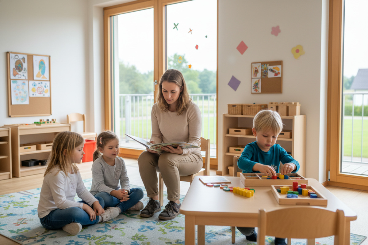 Spiel, Vorlesen, Sortieren und feinmotorische Tätigkeiten fördern Aufmerksamkeit im Vorschulalltag auf natürliche Weise