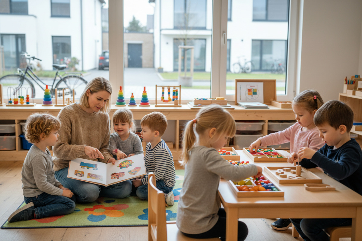 Spiel, Vorlesen, Sortieren und feinmotorische Tätigkeiten fördern Aufmerksamkeit im Vorschulalltag auf natürliche Weise