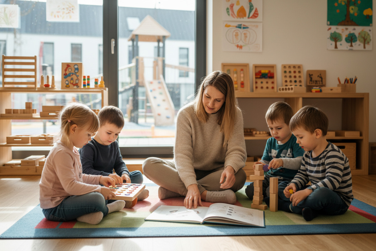 Spiel, Vorlesen, Sortieren und feinmotorische Tätigkeiten fördern Aufmerksamkeit im Vorschulalltag auf natürliche Weise