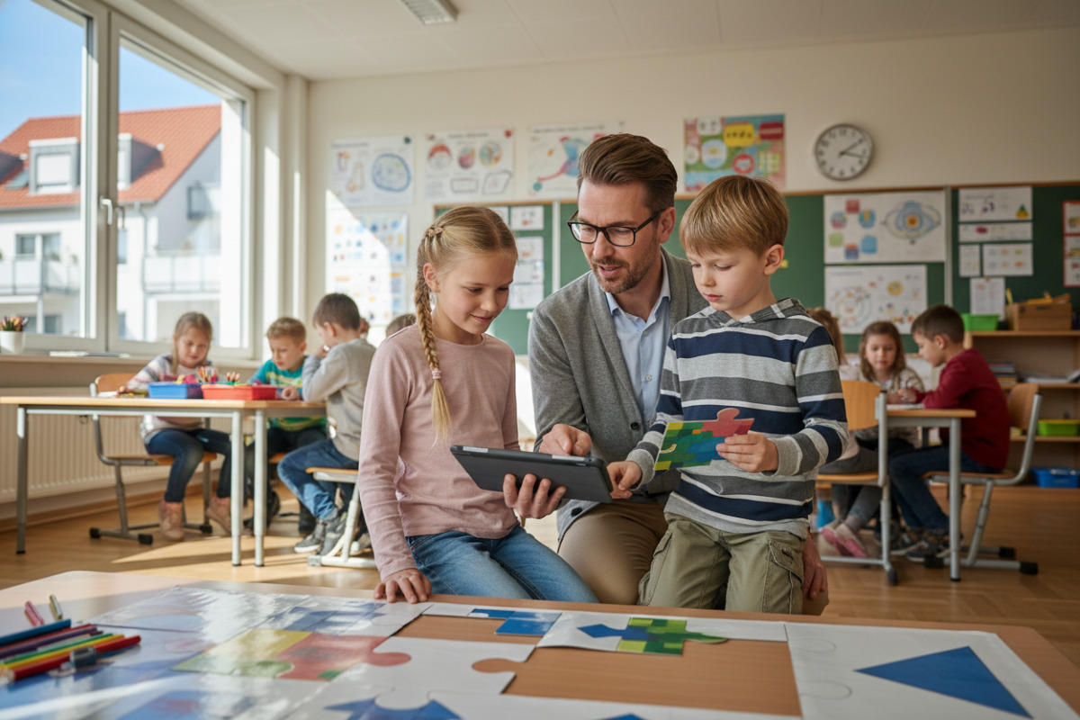 Abb. Neue Anforderungen können Kinder zugleich motivieren und verunsichern.