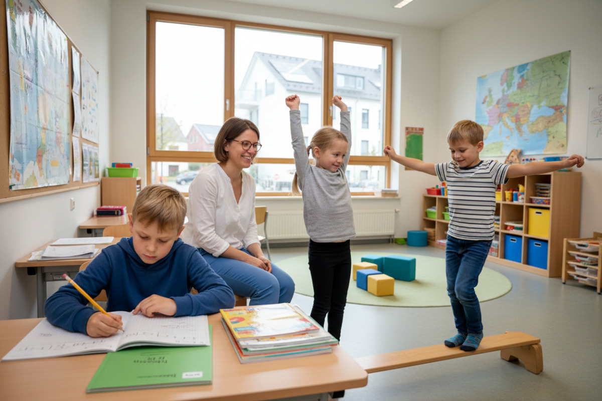 Abb. Wechsel zwischen Konzentration und Bewegung unterstützt Kinder im Alltag.