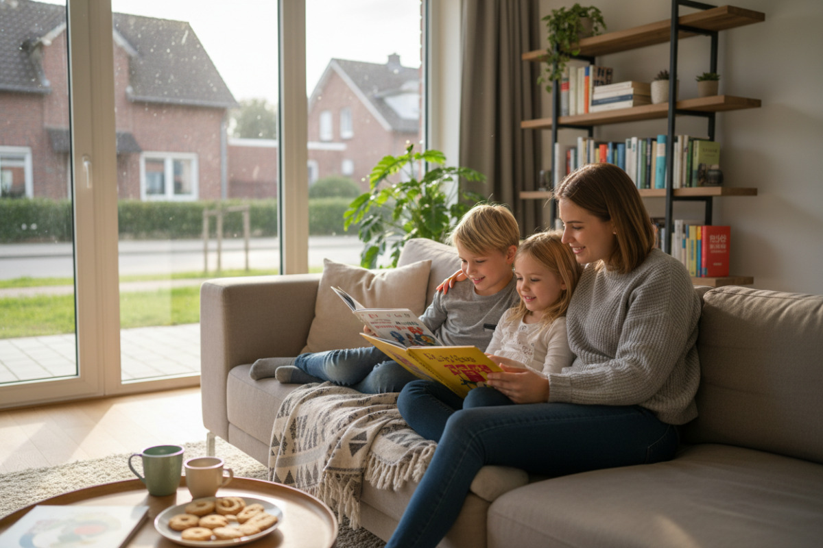 Abb. Gemeinsames Lesen darf gemütlich sein und muss nicht wie Prüfung wirken.
