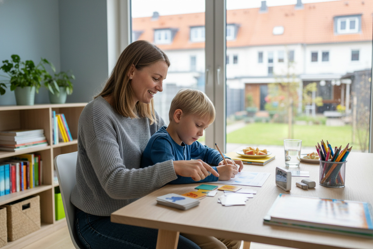 Ruhige Lernmomente entstehen durch klare Abläufe, kurze Aufgaben, passende Materialien und freundlichen Abschluss.