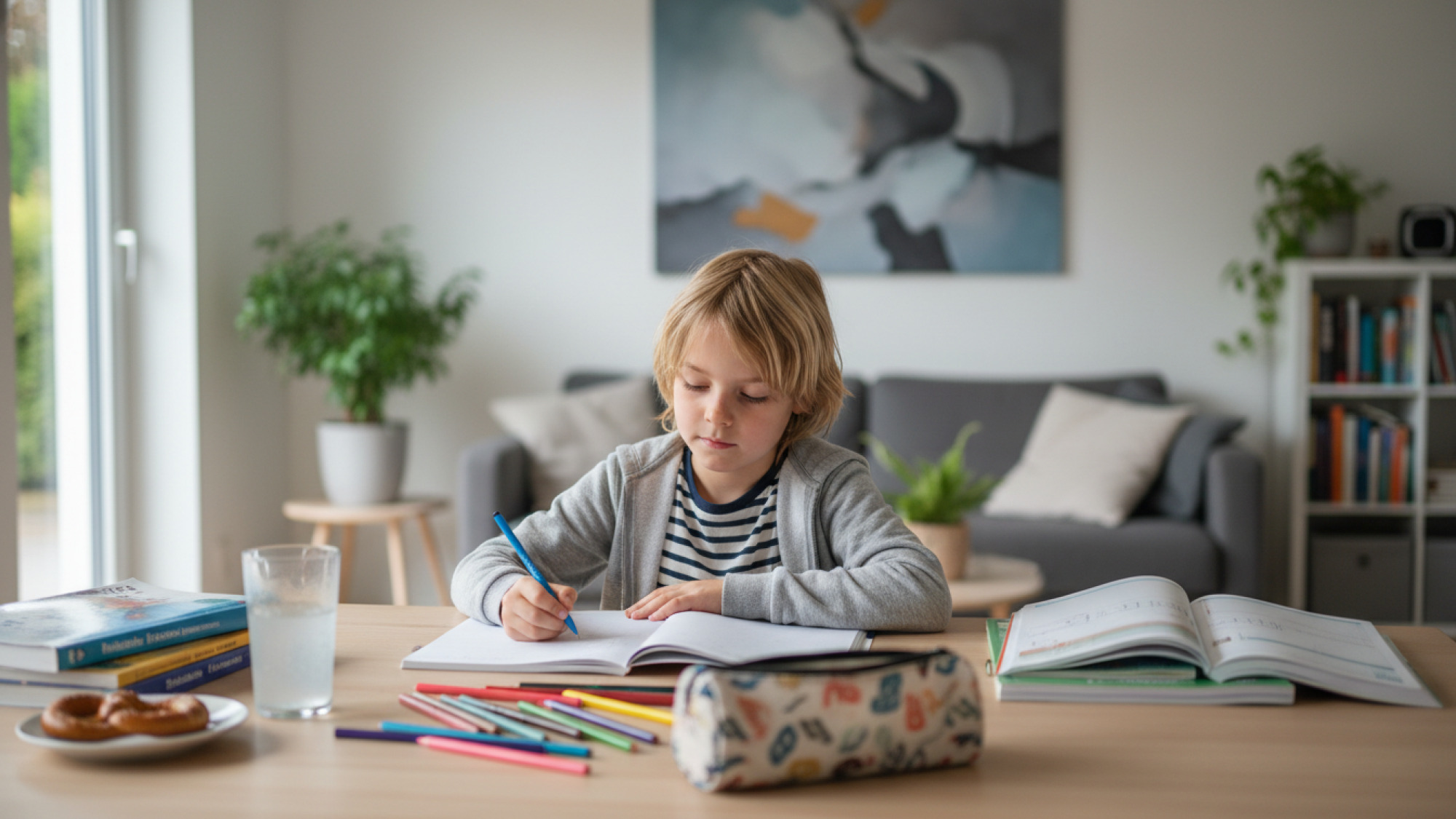 Konzentriert lernen in der zweiten Klasse