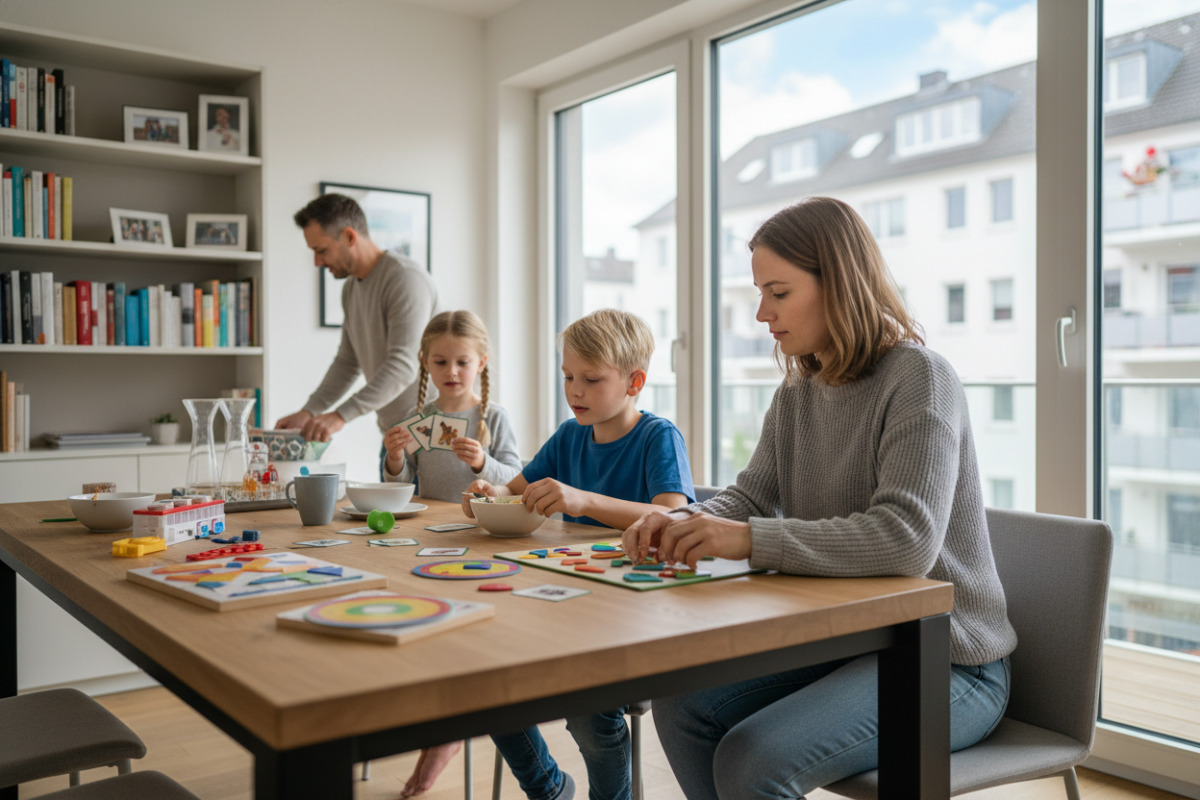 Abb. Kleine Lernhilfen passen gut in den normalen Familienalltag.