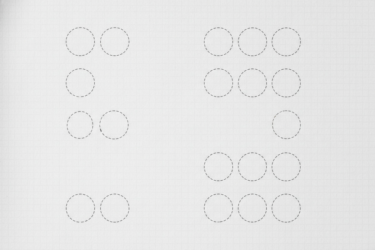 Arbeitsblatt mit einfachen Zahlenfolgen