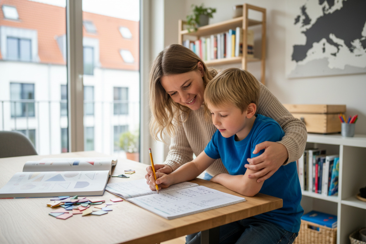 Abb. Geduldige Begleitung hilft Kindern, Rechenfehler zu verstehen.