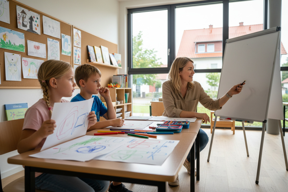 Abb. Ein einfacher Einstieg hilft Kindern, eigene Gedanken sichtbar zu machen.