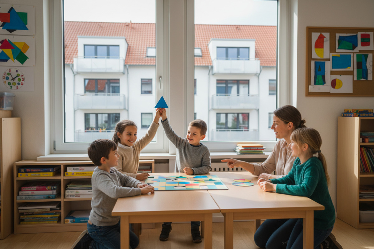 Abb. Geometrie wird leichter, wenn Kinder Formen in ihrer Umgebung wiedererkennen.