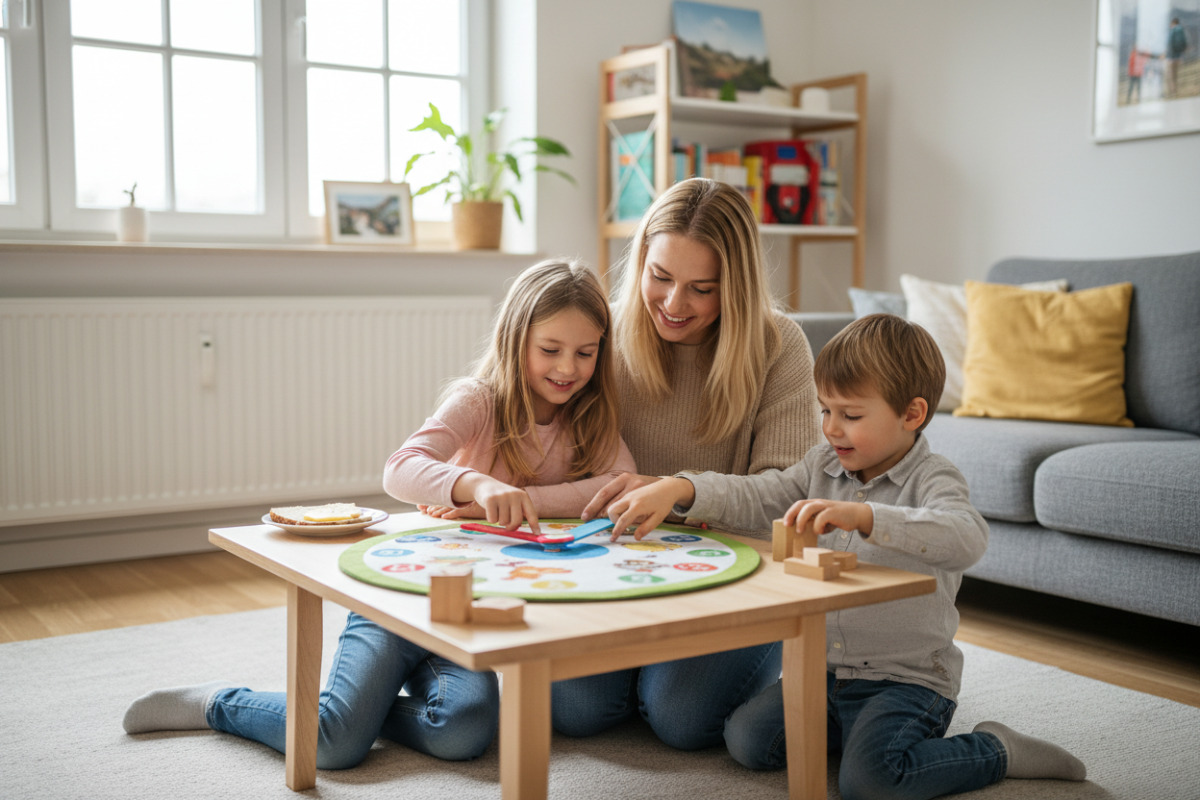 Abb. ruhige Alltagssituation hilft Kindern, die Uhr ohne Druck zu entdecken.