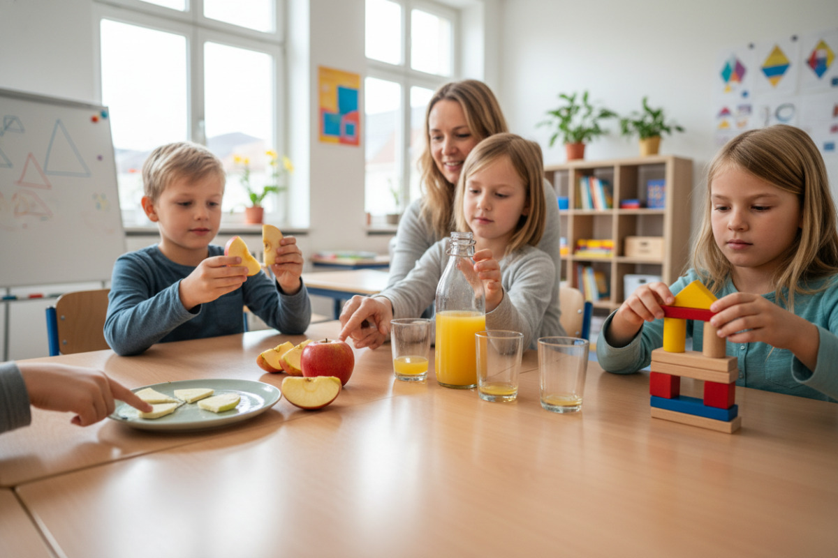 Abb. Alltagsgegenstände machen Brüche für Kinder begreifbar.