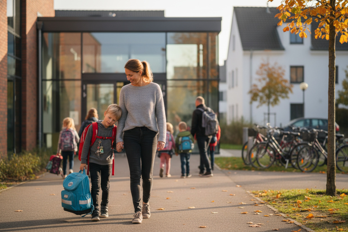 Abb. Begleitung wirkt oft stärker als Kontrolle, besonders nach langen Schultag.
