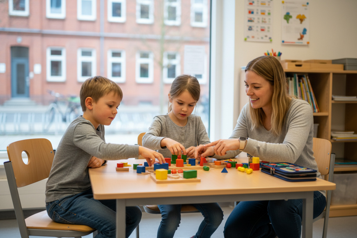Abb. Mengen anfassen und ordnen macht für Kinder begreifbarer.
