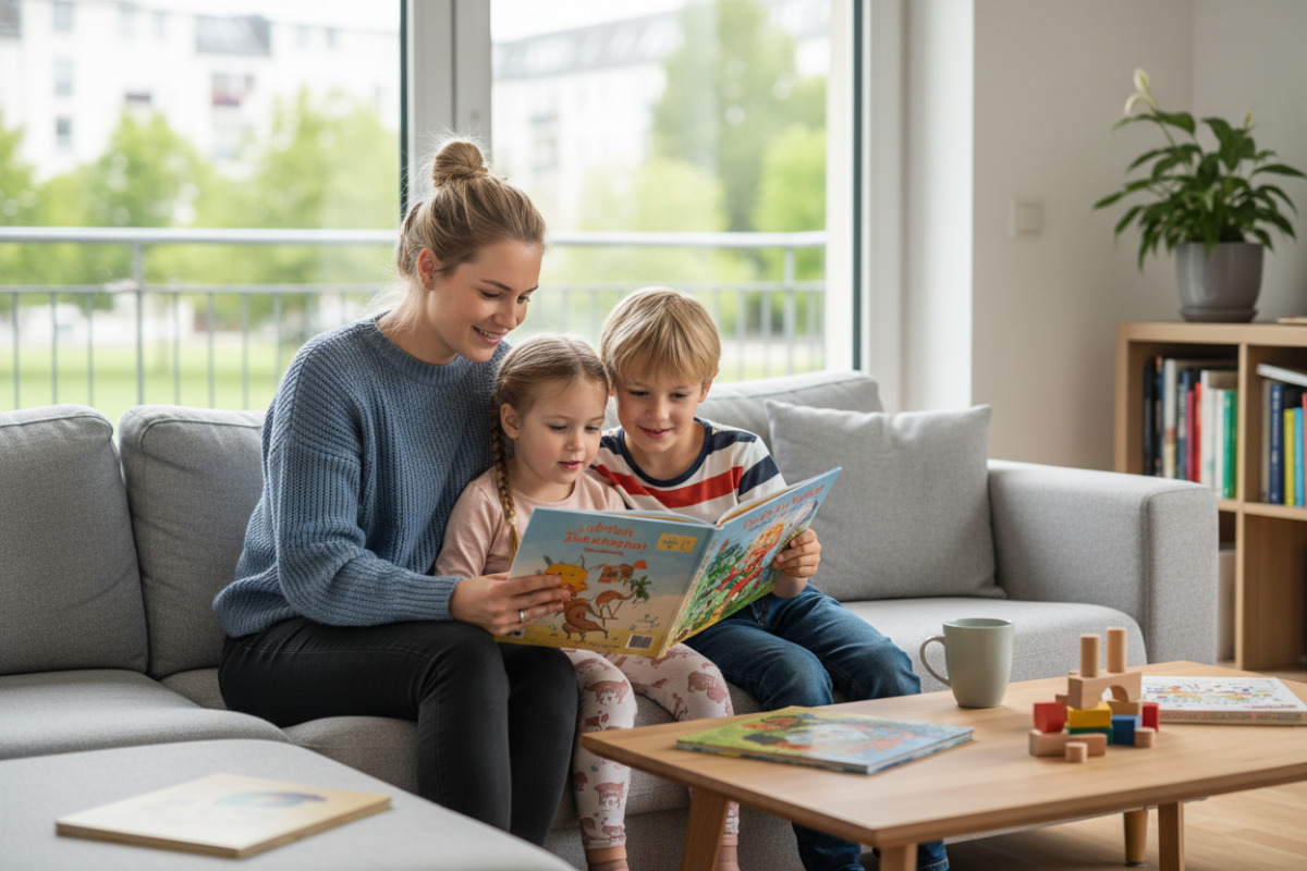 Abb. Gemeinsames Lesen darf kurz, gemütlich und ermutigend sein.
