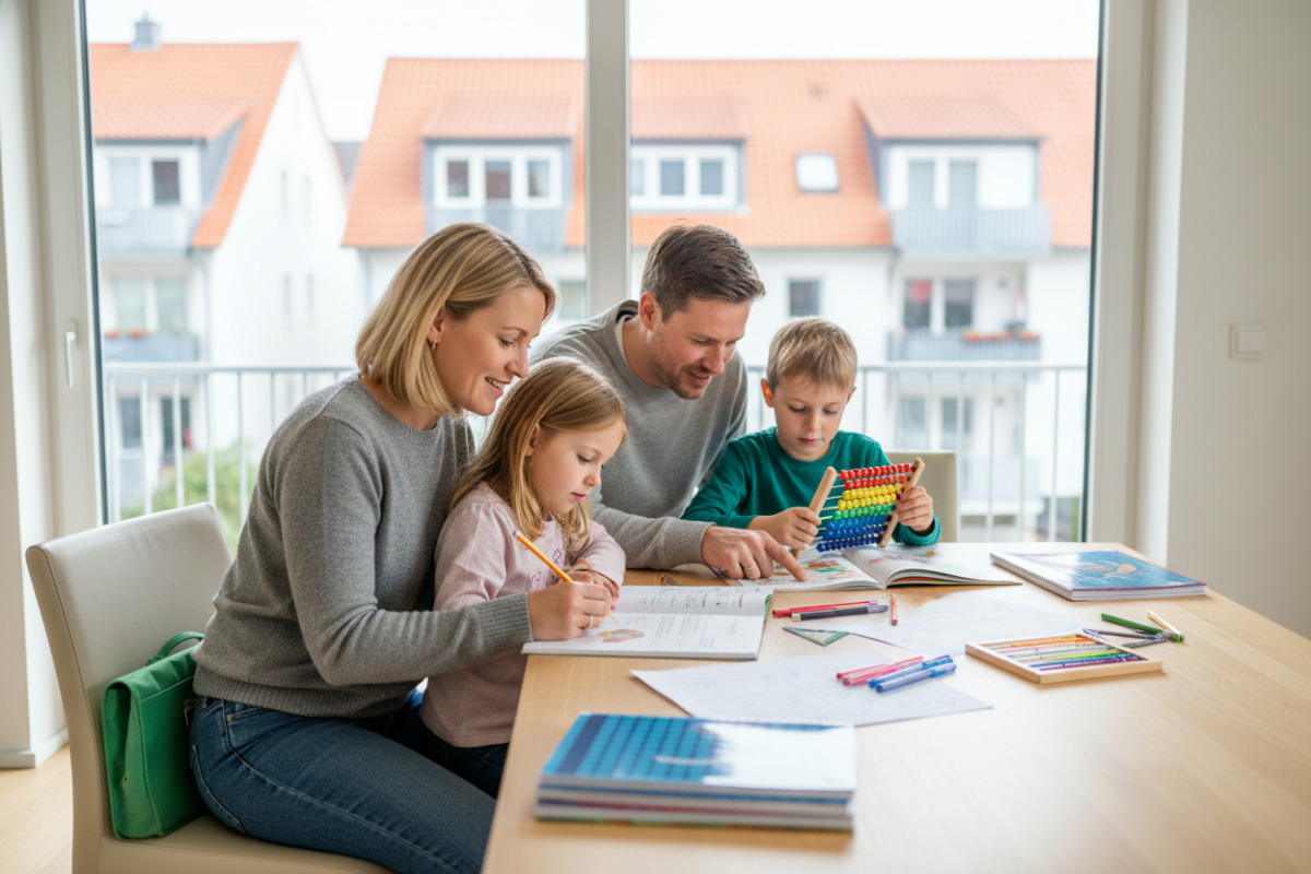 Ruhige Lernmomente zu Hause lesen, rechnen, vorbereiten und gemeinsam kleine Fortschritte wahrnehmen