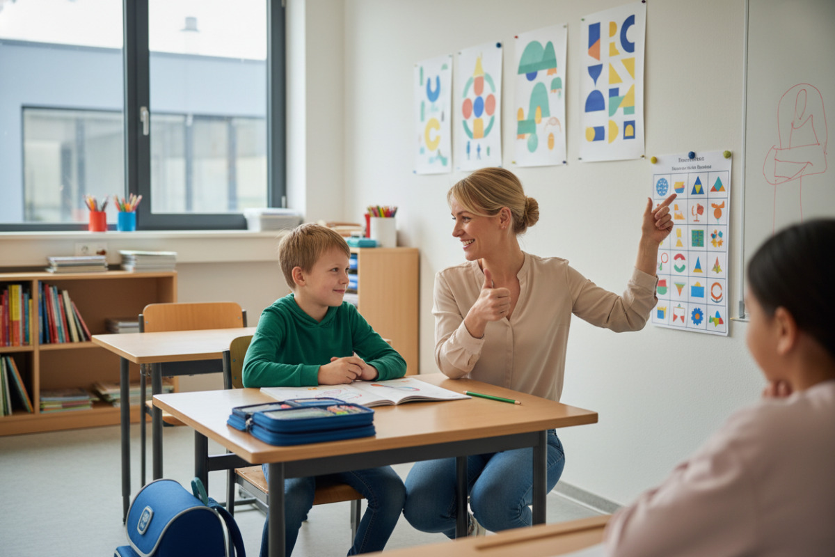 Abb. Auch im Klassenraum brauchen Kinder klare Erwartungen und ermutigende Rückmeldungen.