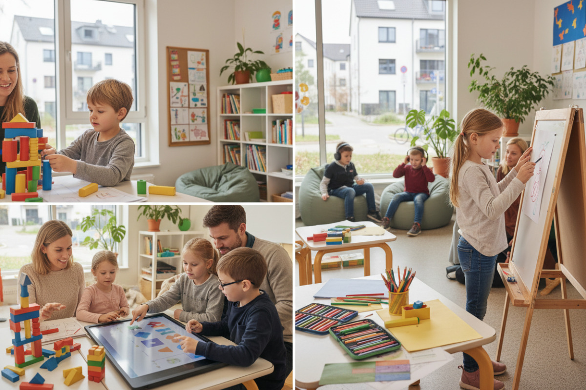 Abb. Unterschiedliche Zugänge helfen Kindern, ohne sie auf ein Leistungsniveau festzulegen.