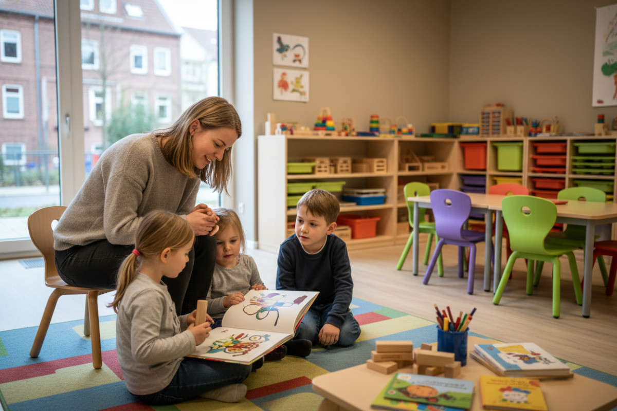 Abb. Zuhören gelingt leichter, wenn Kinder Nähe, klare Signale und kurze Abschnitte erleben.