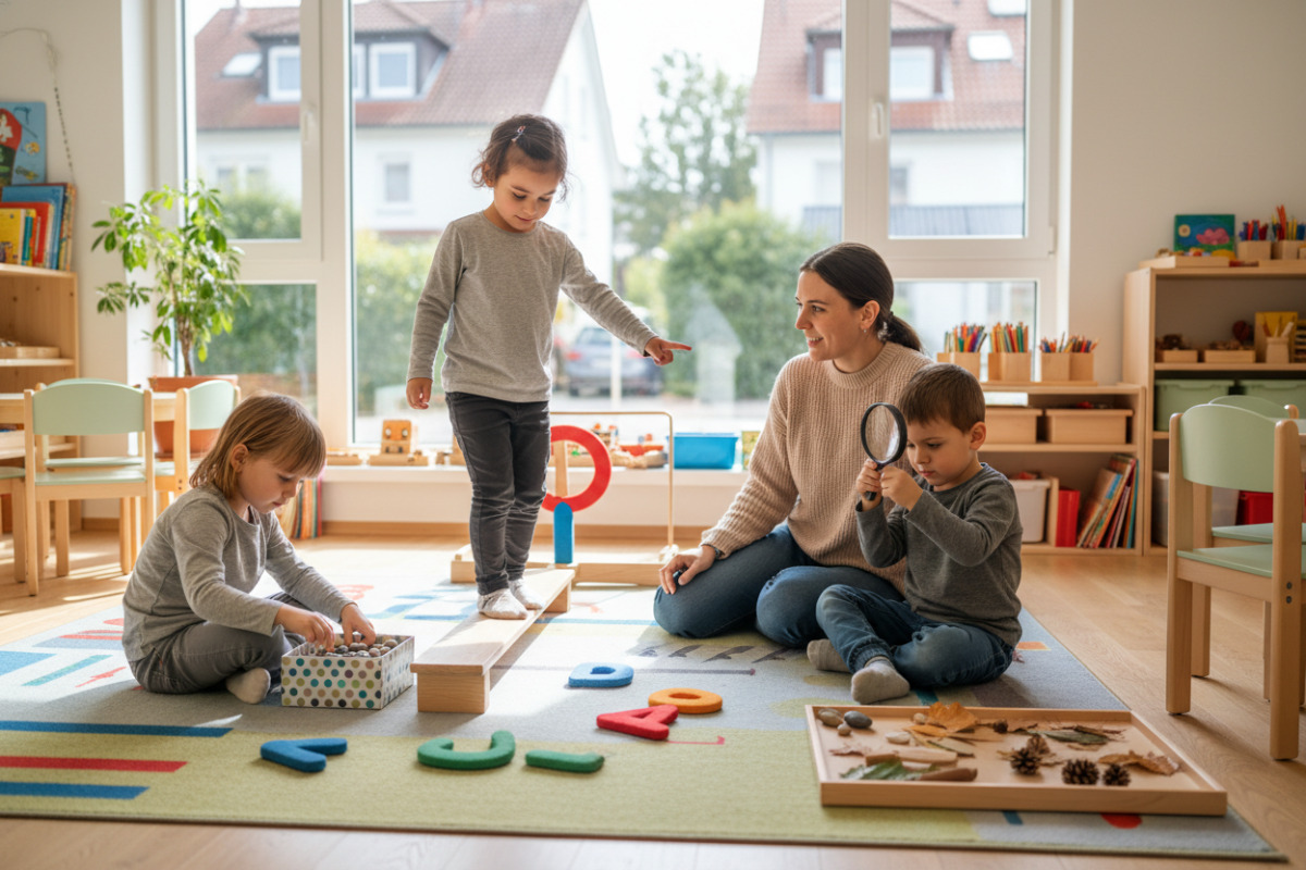 Alltagsnahe Angebote verbinden Bewegung, Sprache, Aufmerksamkeit und feinmotorisches Handeln in überschaubaren