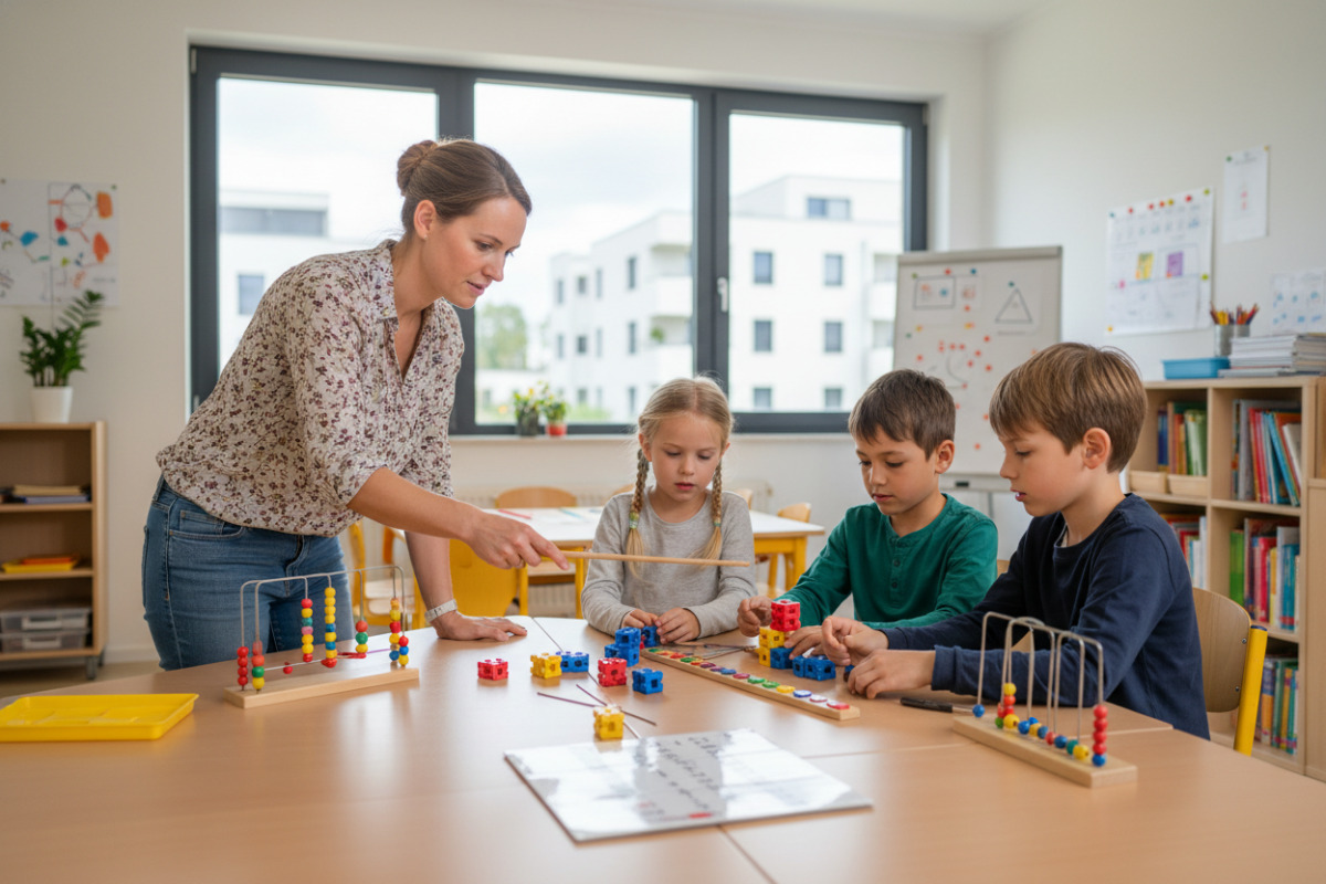 Abb. Anschauliche Materialien machen Rechenwege greifbar und entlasten das Arbeitsgedächtnis.
