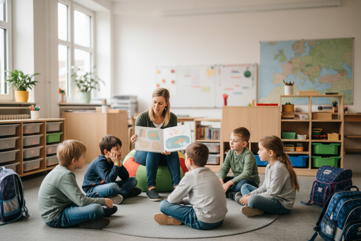 Abb. Ein ruhiger Start hilft der Klasse, nach bewegten Pause wieder anzukommen.