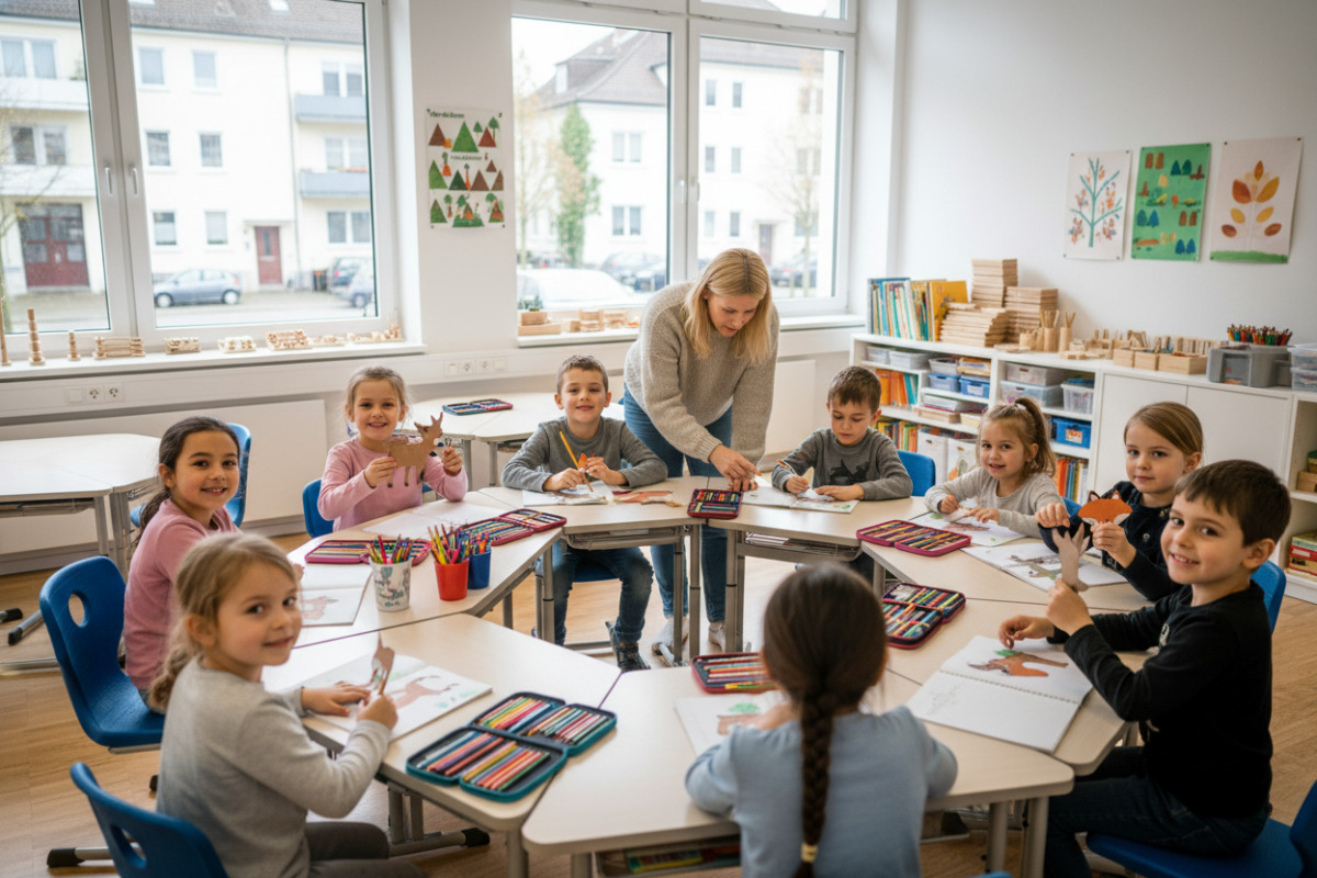 Abb. Differenzierung gelingt besonders gut, wenn alle am gleichen Thema arbeiten dürfen.