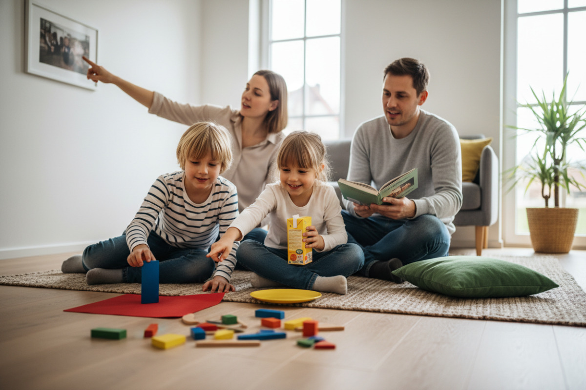 Alltagsgegenstände helfen Kindern, Rechtecke sicher zu erkennen und von anderen Formen zu unterscheiden.