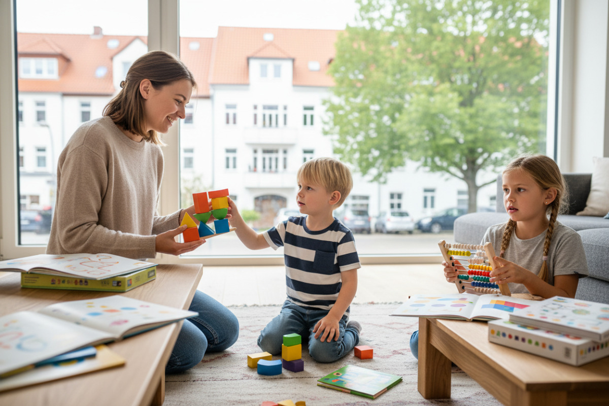 Abb. Kurze Lernmomente im Alltag helfen Kindern, Mathematik freundlich zu erleben.