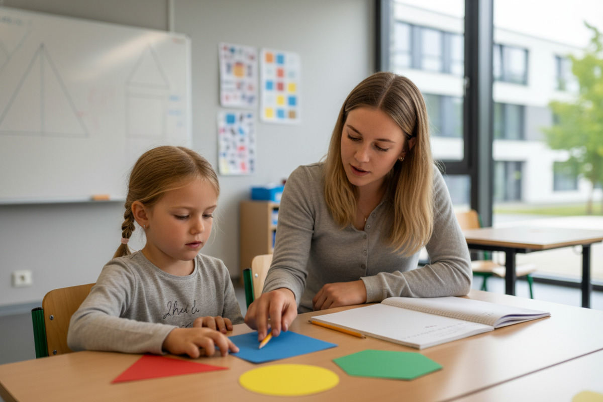 Abb. Beim Zählen von Ecken und Seiten entstehen erste mathematische Beschreibungen.