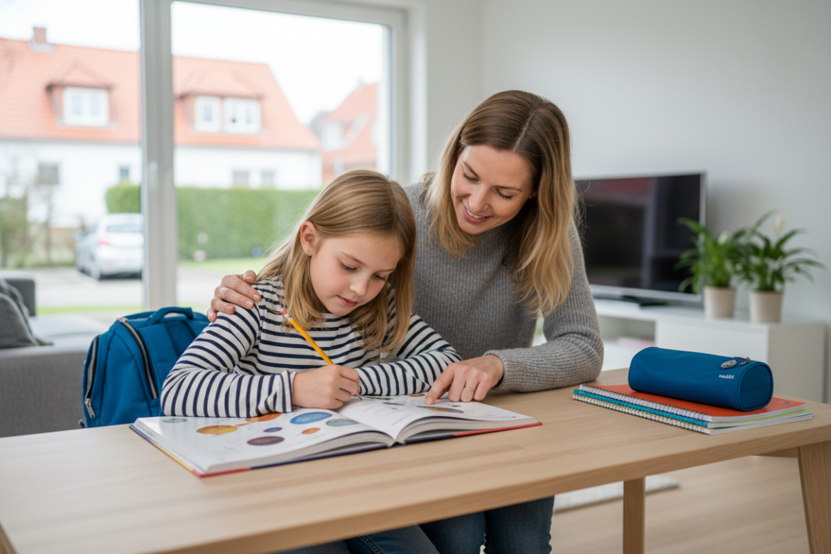 Abb. Ruhige Lernmomente geben Kindern Sicherheit, wenn neue Anforderungen näher rücken.