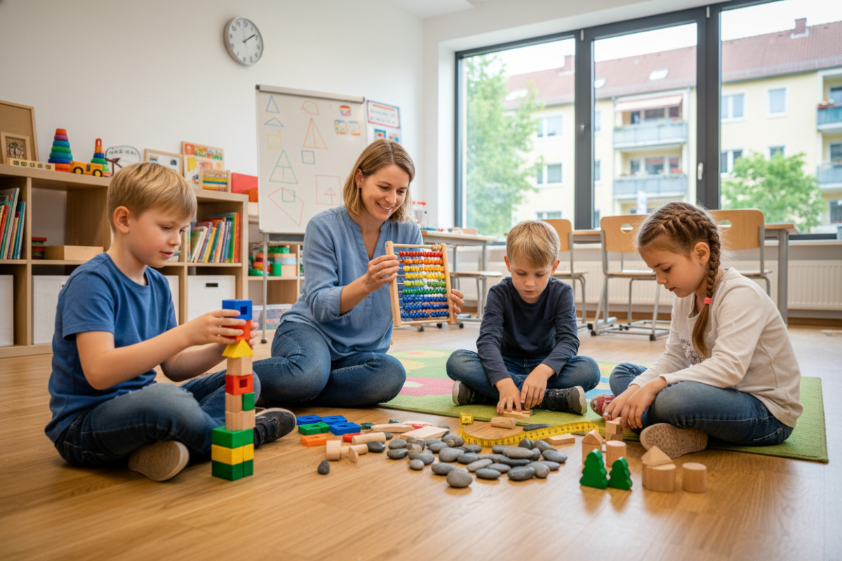 Abb. Greifbare Dinge machen frühe Mathematik verständlich und nah am Alltag.
