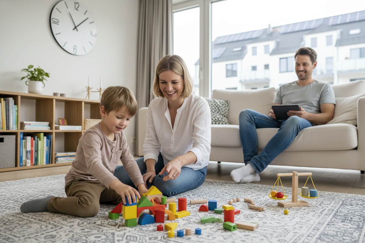 Abb. Zeit, Formen und Mengen lassen sich spielerisch in Alltagssituationen entdecken.
